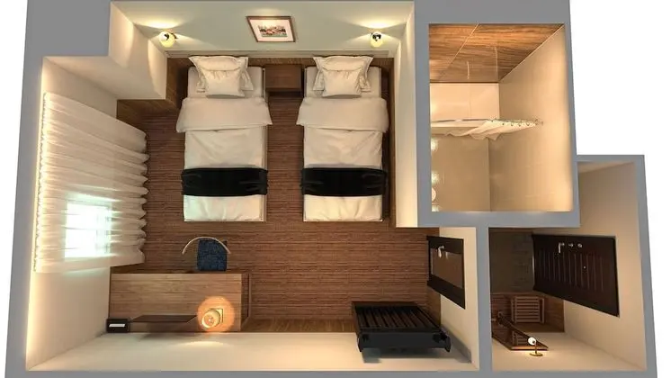 Deluxe İki Ayrı Yataklı Oda, Birden Çok Yatak, Sigara İçilmez