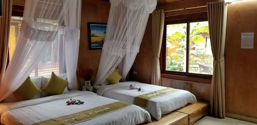Comfort Üç Kişilik Oda, 1 Yatak Odası, Balkon, Bahçe Manzaralı