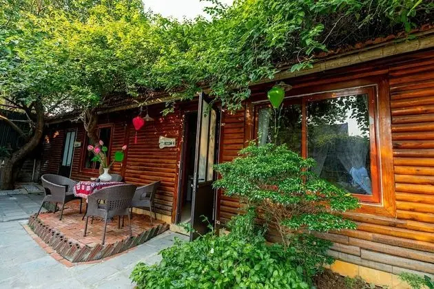 Family Bungalov, 2 Büyük (Queen) Boy Yatak, Balkon, Bahçe Manzaralı
