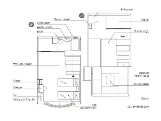 Standard Oda, Sigara İçilmez (Maisonette  / 2 Beds + 1 extra bed)