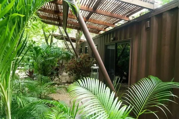Shipping Container Triple room with Terrace Poolside
