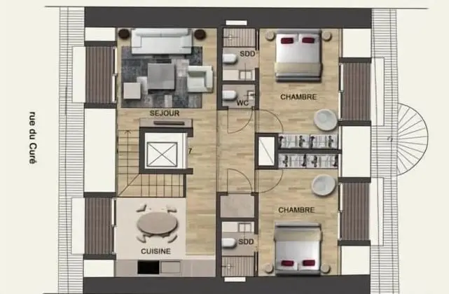 Çatı Katı Süiti (Penthouse), 2 Yatak Odası, Balkon