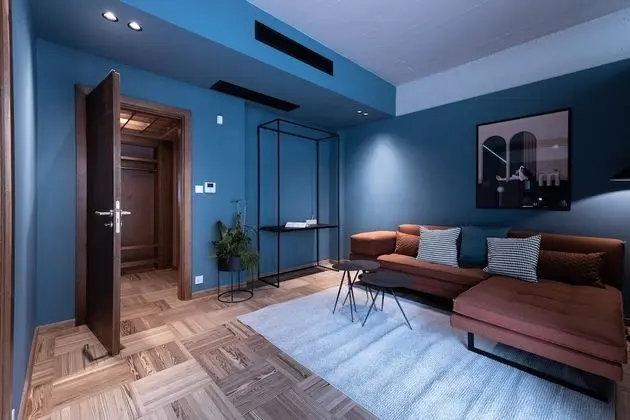 Apart Daire, 2 Yatak Odası (Blue and Peach, Free Parking)