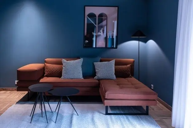 Apart Daire, 2 Yatak Odası (Blue and Peach, Free Parking)