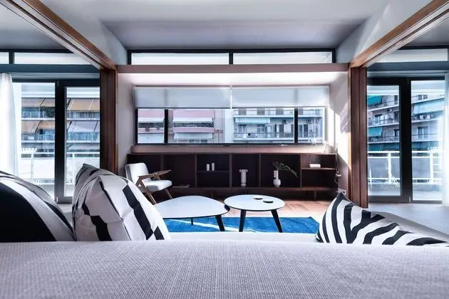 Apart Daire, 2 Yatak Odası (Blue and Peach, Free Parking)