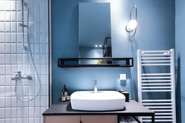 Apart Daire, 2 Yatak Odası (Blue and Peach, Free Parking)