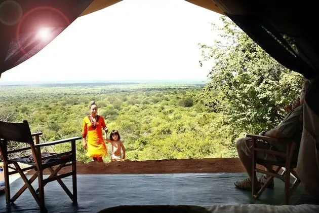 Tek Büyük veya İki Ayrı Yataklı Oda, Tepe Manzaralı (Tented Accommodation)