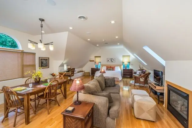 Luxury Çatı Katı (Loft), 1 En Büyük (King) Boy Yatak, Şömine