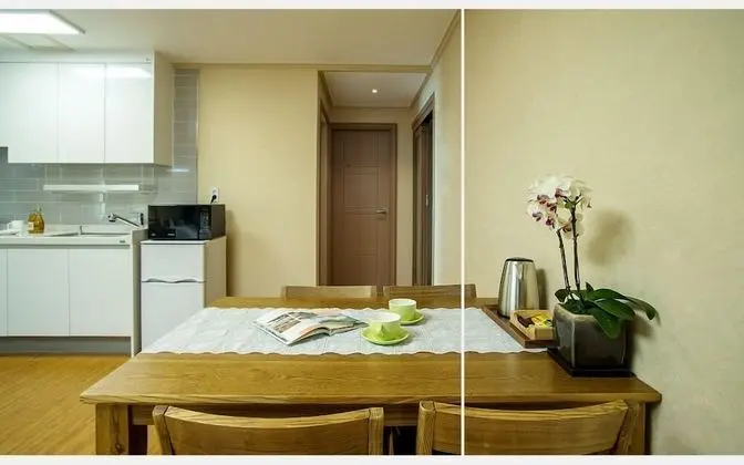 Basic Süit, 2 Yatak Odası, Küçük Mutfak, Kısmi Deniz Manzaralı