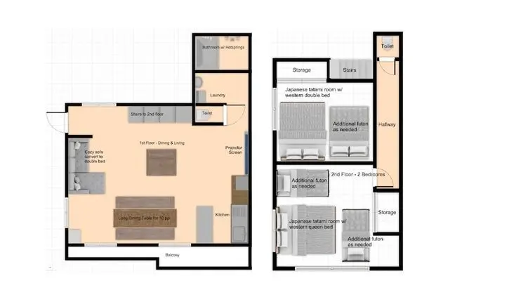 Villa, 2 Yatak Odası (Duplex, 1)