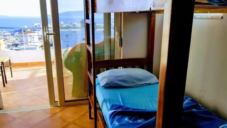 Bed in 14-Beds Shared Mixed Dormitory, Balcony, Sea View