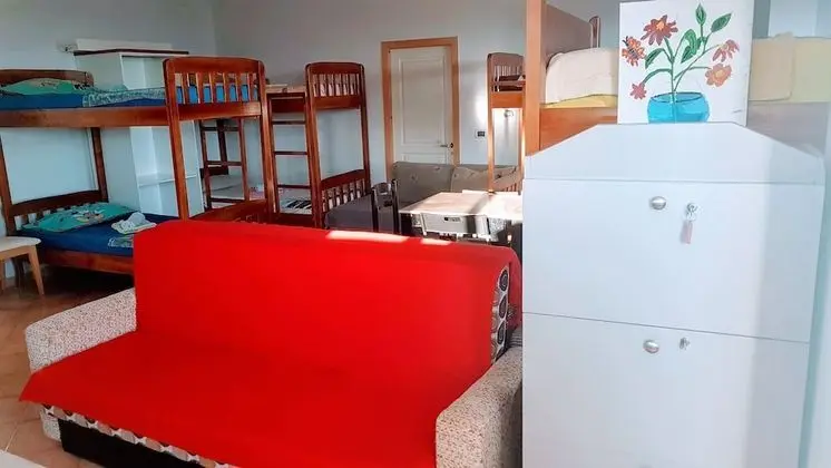 Bed in 14-Beds Shared Mixed Dormitory, Balcony, Sea View