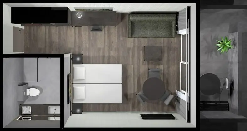 Comfort Tek Büyük veya İki Ayrı Yataklı Oda