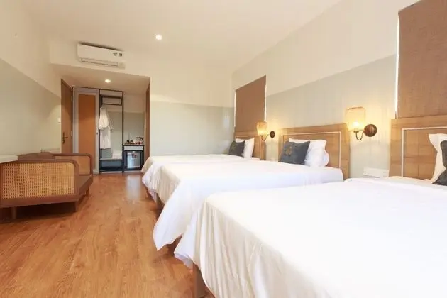 Design Üç Kişilik Oda, Birden Çok Yatak, Balkon, Bahçe Manzaralı