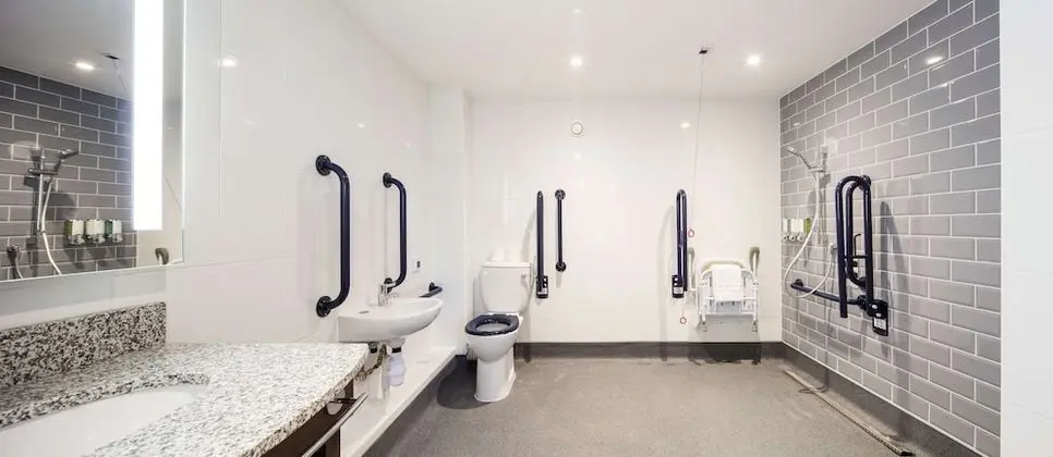 Oda, 1 Büyük (Queen) Boy Yatak, Engellilere Uygun, Sigara İçilmez (Roll-in Shower)