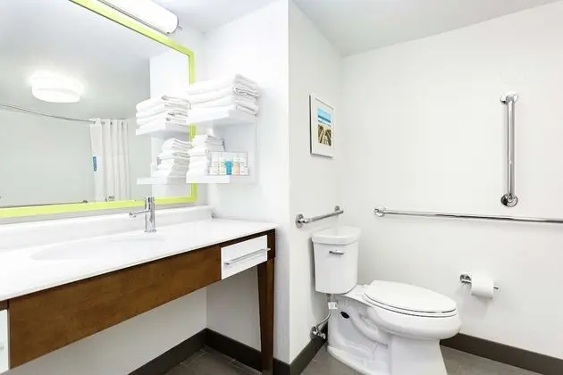 Oda, 1 En Büyük (King) Boy Yatak ve Çekyat, Engellilere Uygun (ADA with Sofa and Roll In Shower)