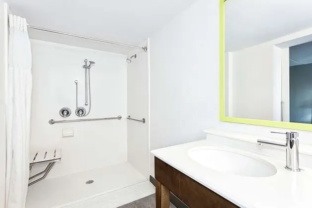 Oda, 1 En Büyük (King) Boy Yatak ve Çekyat, Engellilere Uygun (ADA with Sofa and Roll In Shower)