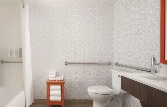 Oda, 1 Büyük (Queen) Boy Yatak, Engellilere Uygun, Küvet (Mobility & Hearing)