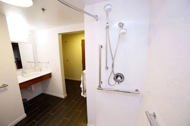 Oda, 1 Büyük (Queen) Boy Yatak, Engellilere Uygun (Mobility & Hearing, Roll-in Shower)