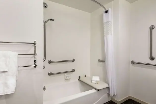 Oda, 2 Büyük (Queen) Boy Yatak, Engellilere Uygun, Sigara İçilmez (mobility/hearing acc w/ bathtub)