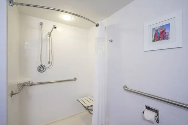 Oda, 1 Büyük (Queen) Boy Yatak, Engellilere Uygun (Mobility & Hearing, Roll-in Shower)