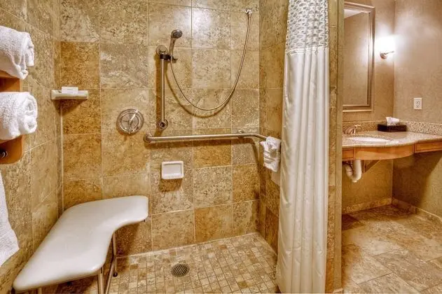 ADA Accessible Suite, 1 King Bed, Accessible (Roll-In Shower)
