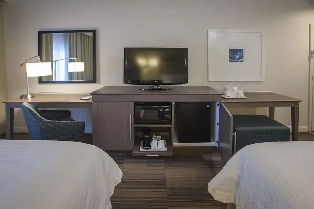 Two queen beds with accessible shower
