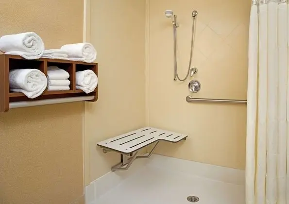 Oda, 1 En Büyük (King) Boy Yatak, Engellilere Uygun (Mobility & Hearing, Roll-in Shower)