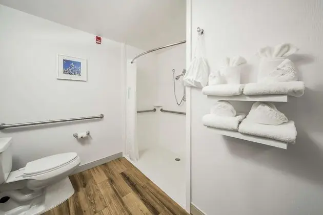 Oda, 1 En Büyük (King) Boy Yatak, Engellilere Uygun (Mobility & Hearing, Roll-In Shower)