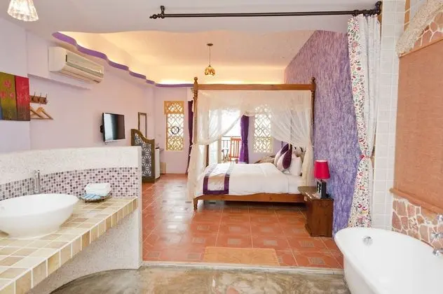 Romantic Tek Büyük Yataklı Oda, 1 Çift Kişilik Yatak, Okyanus Manzaralı