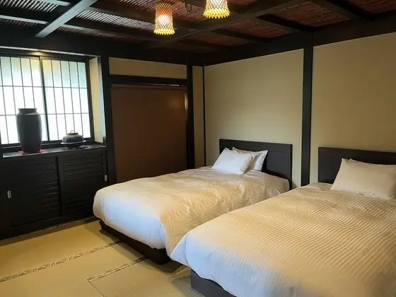 Oda, Birden Çok Yatak, Sigara İçilmez (Japanese Modern Twin, Open Air Bath)