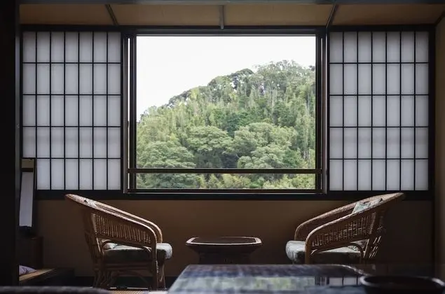 Oda, Birden Çok Yatak, Sigara İçilmez (Japanese Modern Twin, Open Air Bath)