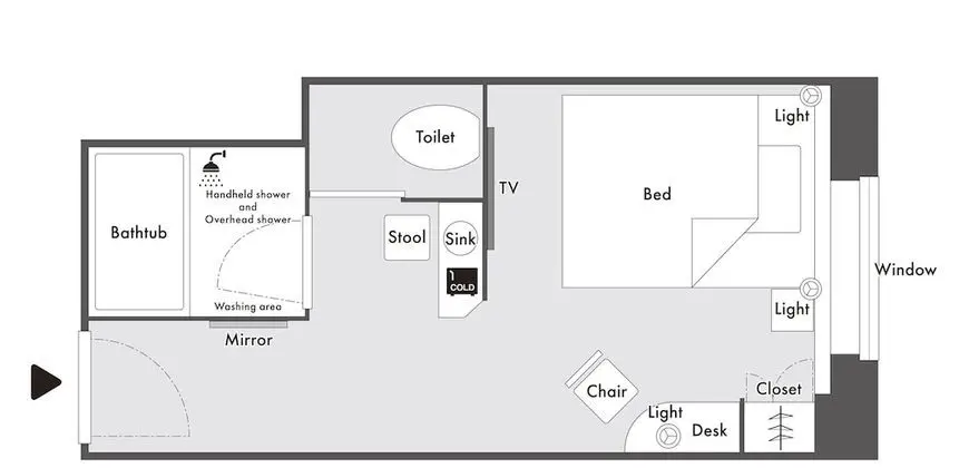 Tek Büyük Yataklı Oda, Sigara İçilmez (12th-23th Floor)