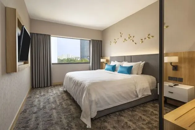 Premium Tek Büyük veya İki Ayrı Yataklı Oda, Birden Çok Yatak, Şehir Manzaralı