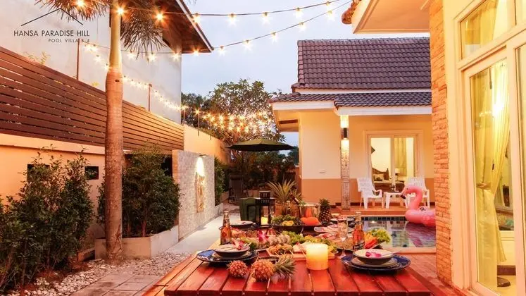 Deluxe Villa, 3 Yatak Odası, Havuz Manzaralı, Zemin Kat