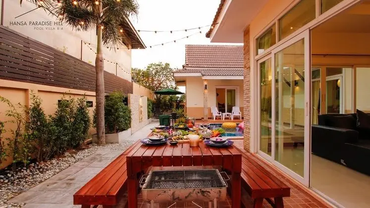 Deluxe Villa, 3 Yatak Odası, Havuz Manzaralı, Zemin Kat