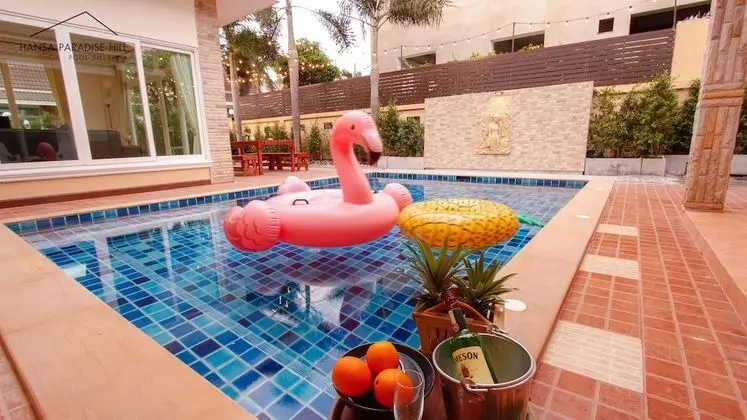 Deluxe Villa, 3 Yatak Odası, Havuz Manzaralı, Zemin Kat