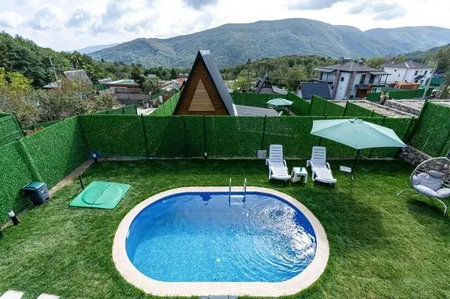 Bungalow 2+1 Oda, Dağ Manzaralı, Özel Havuzlu