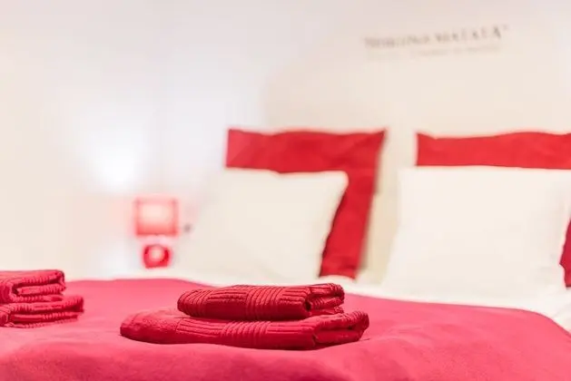 Design Apart Daire, 1 Büyük (Queen) Boy Yatak ve Çekyat (RED)