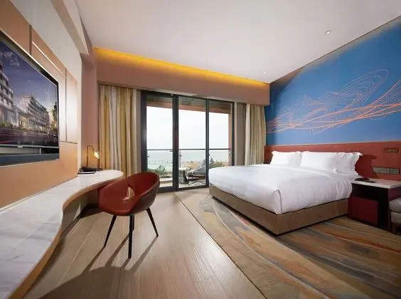 Deluxe Oda, 1 En Büyük (King) Boy Yatak, Plaj Manzaralı (Deluxe King Ocean View High Floor Roo)