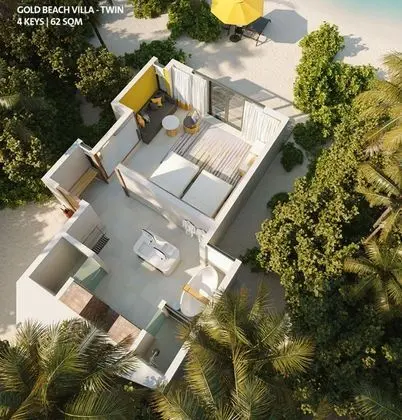 Premier Villa, Birden Çok Yatak, Engellilere Uygun, Veranda (Gold Beach Villa - Twin Bed)