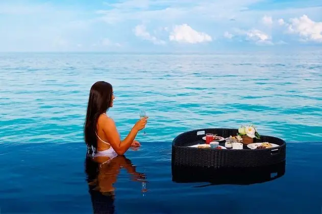 Signature Villa, 2 Tek Kişilik Yatak, Engellilere Uygun (Diamond Overwater Pool Villa - Twin)