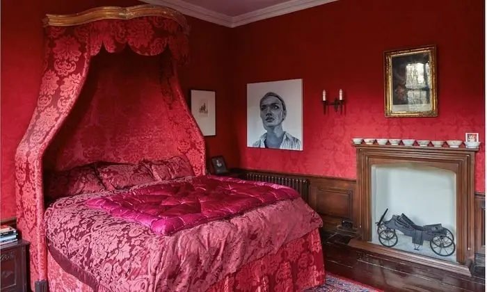 Standard Tek Büyük Yataklı Oda, Banyolu/Duşlu, Bahçe Manzaralı (The King Charles Room)