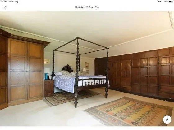 Superior Tek Büyük Yataklı Oda, Banyolu/Duşlu, Bahçe Manzaralı (The Tabor Room)