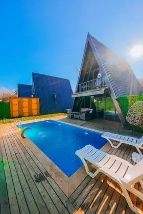 1+1 Bungalov, Isıtmalı Özel Havuzlu