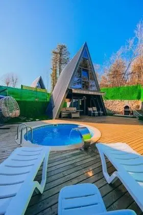 1+1 Bungalov,    , Isıtmalı Özel Havuzlu