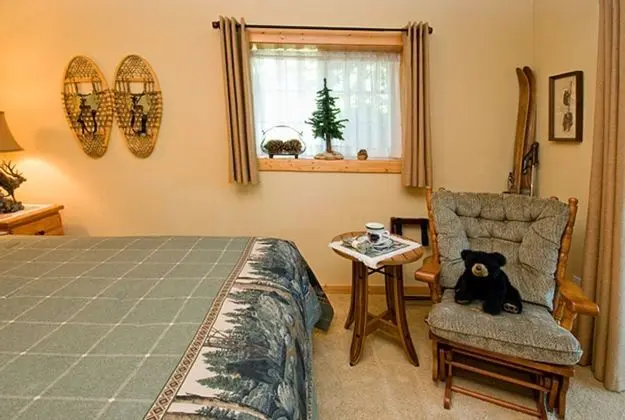 Luxury Oda, 1 Büyük (Queen) Boy Yatak, Özel Banyo, Nehir Manzaralı (Black Bear Suite)