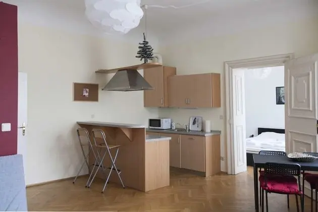 City Apart Daire, 1 En Büyük (King) Boy Yatak, Mutfak