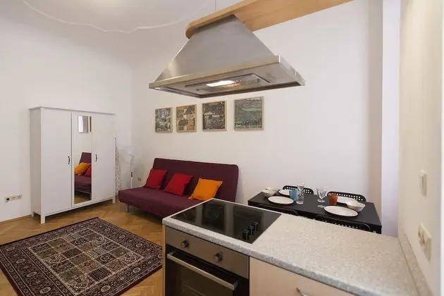 City Apart Daire, 1 En Büyük (King) Boy Yatak, Mutfak