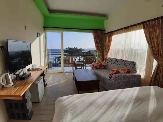 Panoramic Tek Büyük Yataklı Oda, Balkon, Deniz Manzaralı